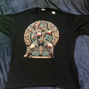 Mexican Boxing Black Graphic Men's T-Shirt Men’s 3XL)